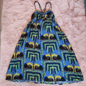 Anthropology Strappy Bandeau Dress